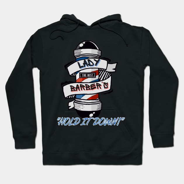 Lady Barber Hoodie by KKMDESIGN